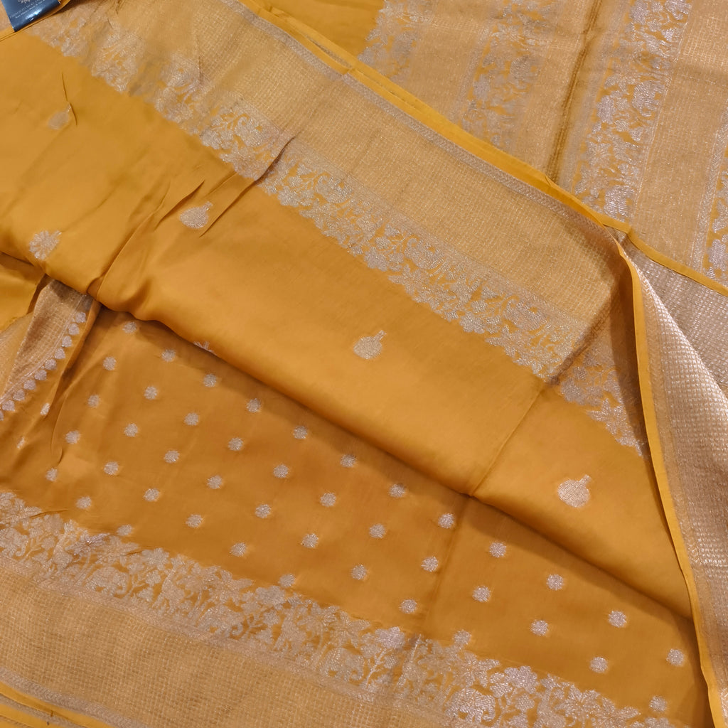 Dola Viscose Saree- Yellow