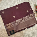 Dola Viscose Saree- Coffee Brown