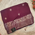 Dola Viscose Saree- Deep Wine